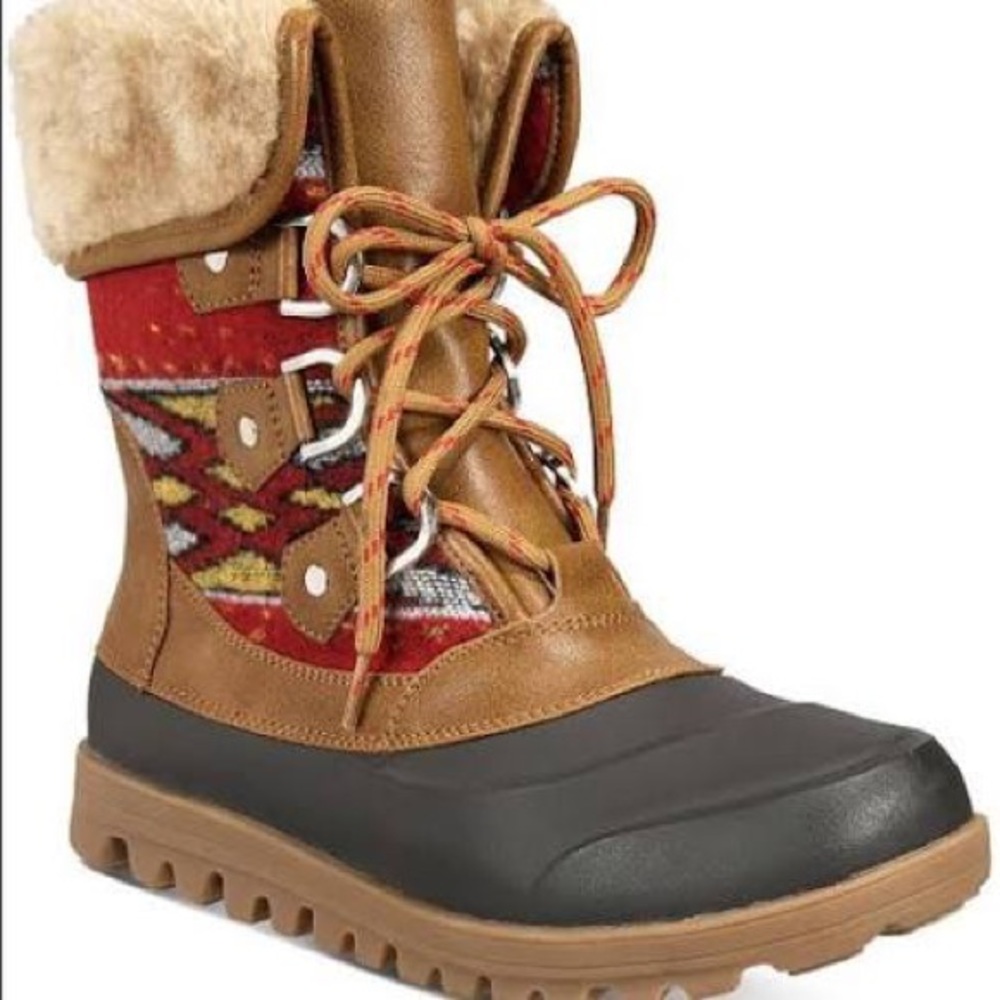 Baretraps faux fur duck boots